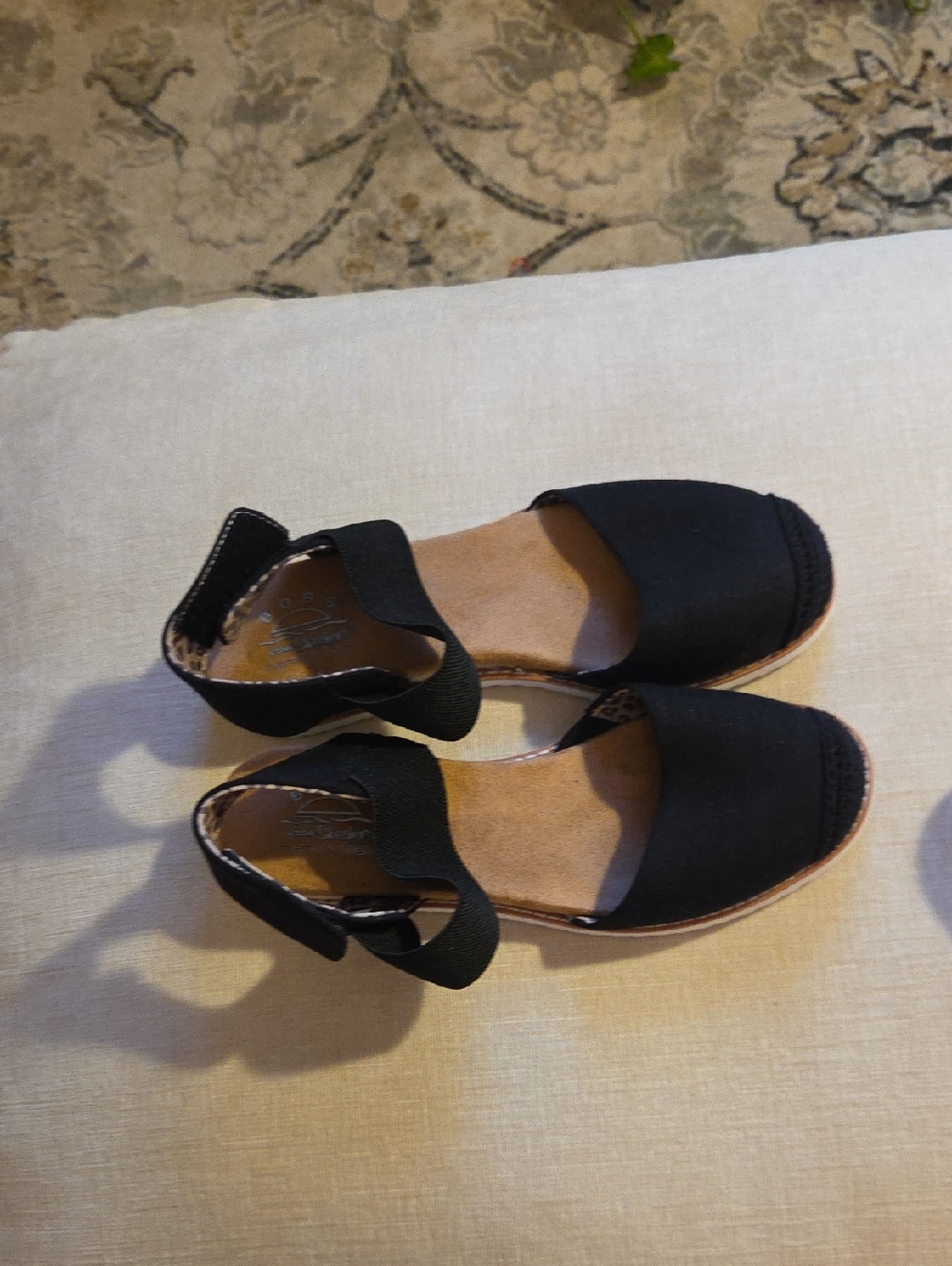 Women's Black Espadrille Sandals - Comfortable Casual Slip-On BOBS FROM SKETCHER